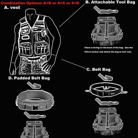 Tool vest carry system